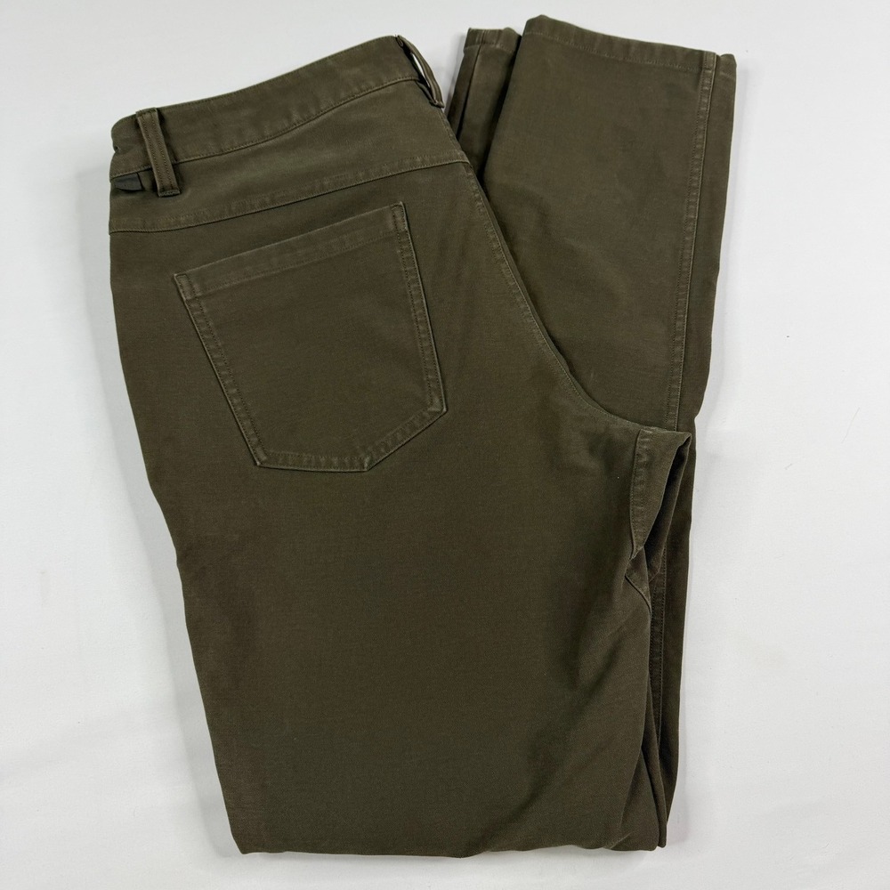 Lululemon ABC Utilitech Pant Mens Size 35x32 Green 5-Pocket Technical Trousers